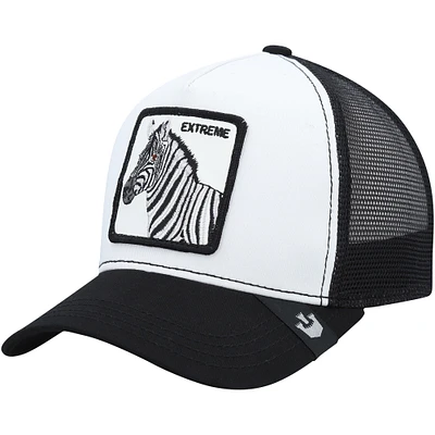 Casquette ajustable de camionneur courbée Exxxtreme blanche Goorin Bros pour hommes