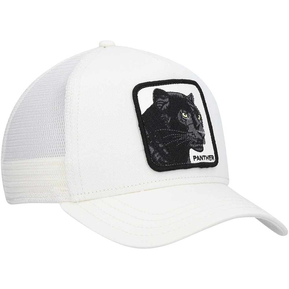 Casquette ajustable blanche The Panther Trucker Goorin Bros pour hommes