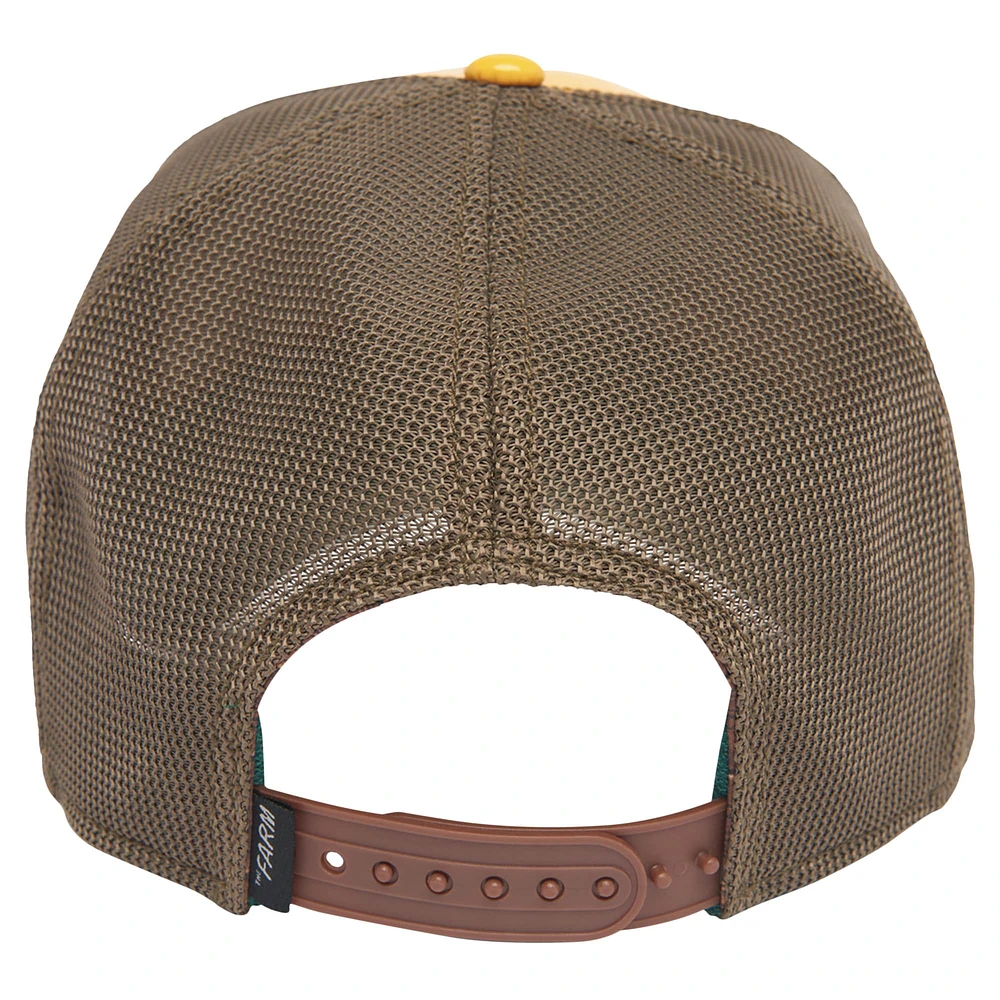 Casquette ajustable jaune Ol' Man Bert Trucker Goorin Bros pour hommes