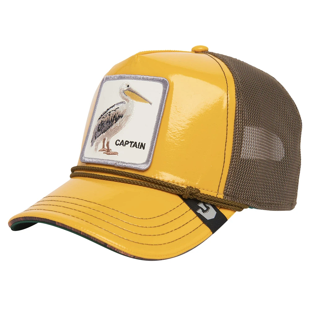 Casquette ajustable jaune Ol' Man Bert Trucker Goorin Bros pour hommes