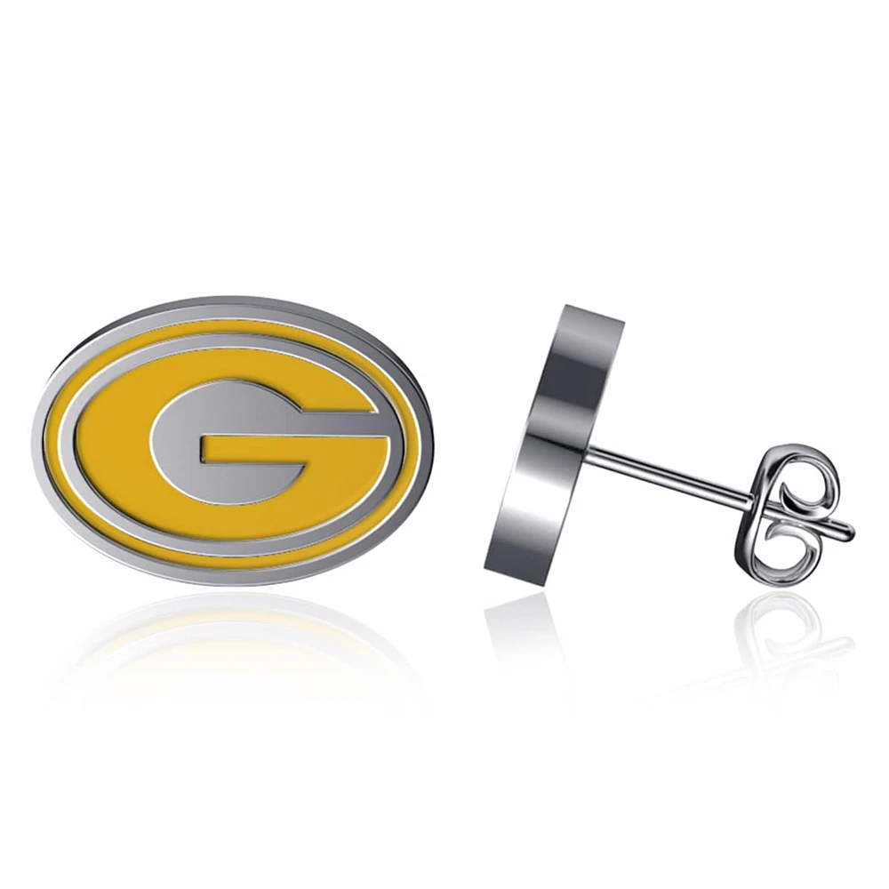 Dayna Designs Boucles d'oreilles en émail Grambling Tigers