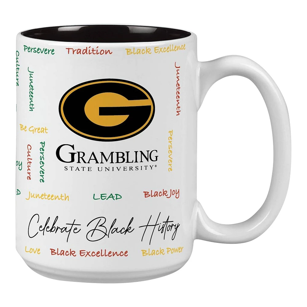 Tigres Grambling 15oz. Tasse du Mois de l’histoire des Noirs