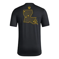 Men's adidas Black Grambling Tigers Honor & Support Pre-Game T-Shirt