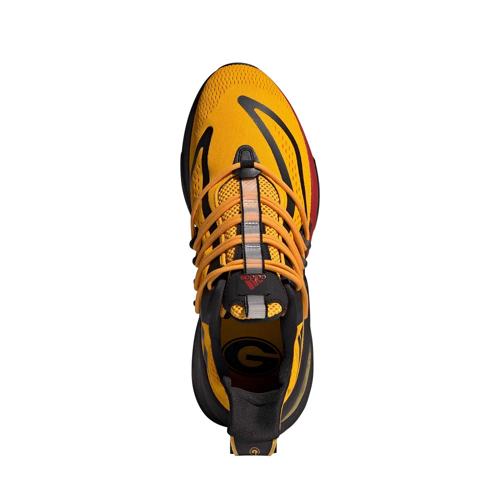 Men's adidas Gold/Black Grambling Tigers Alphaboost V1 Sustainable BOOST Shoes