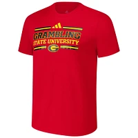 Men's adidas Red Grambling Tigers Strategy Pre-Game T-Shirt