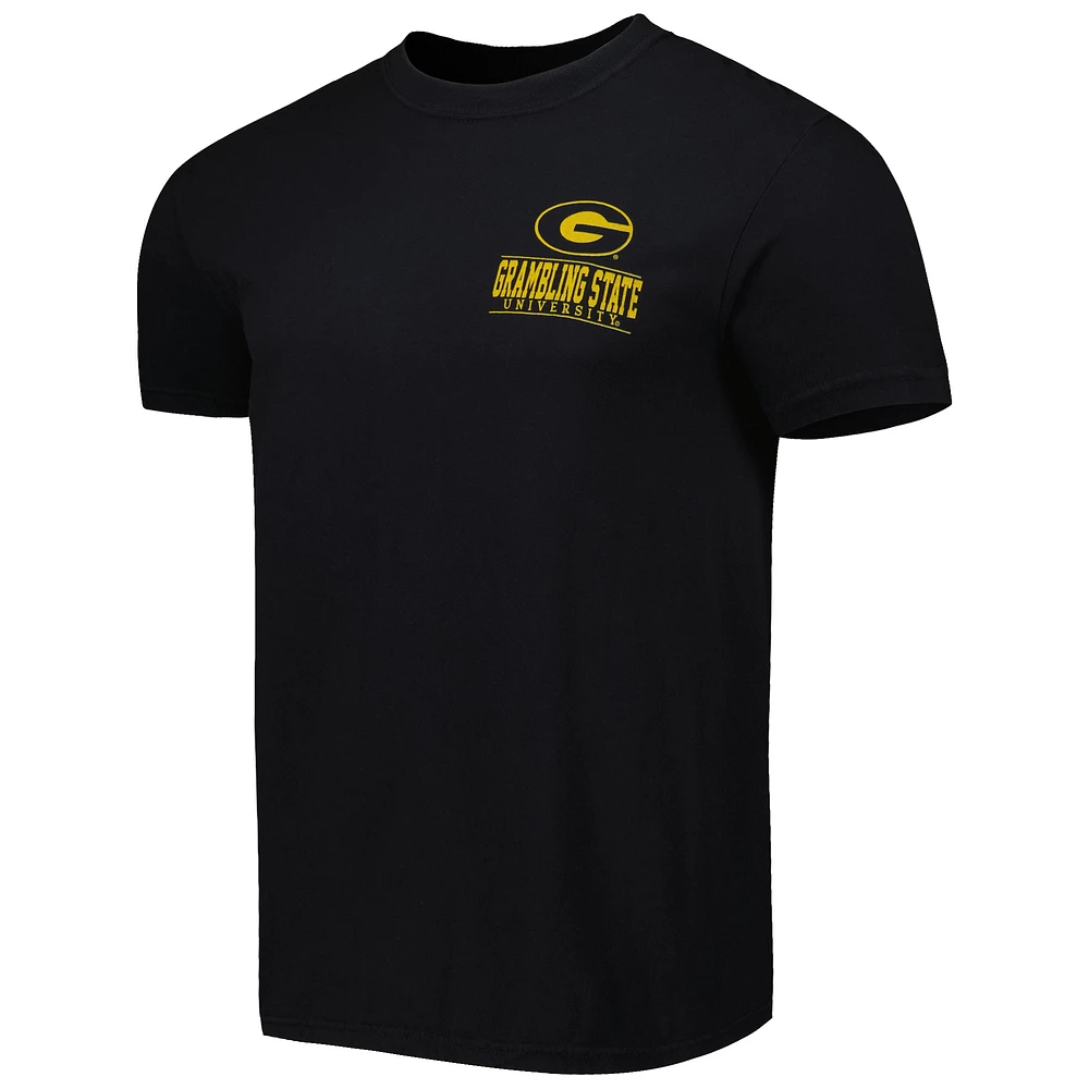 T-shirt noir Grambling Tigers Logo Campus Icon pour homme