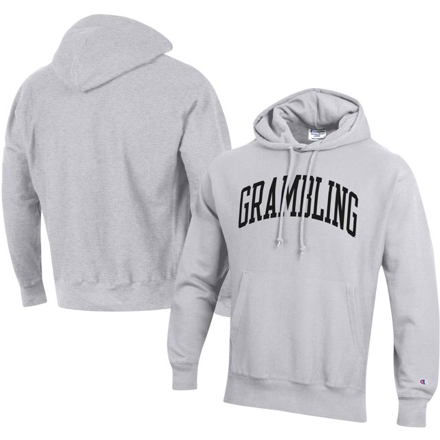 Sweat-shirt gris Champion pour hommes Grambling Tigers Big & Tall Arch Reverse Weave