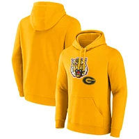 Sweat à capuche avec logo principal pour homme Fanatics Gold Grambling Tigers
