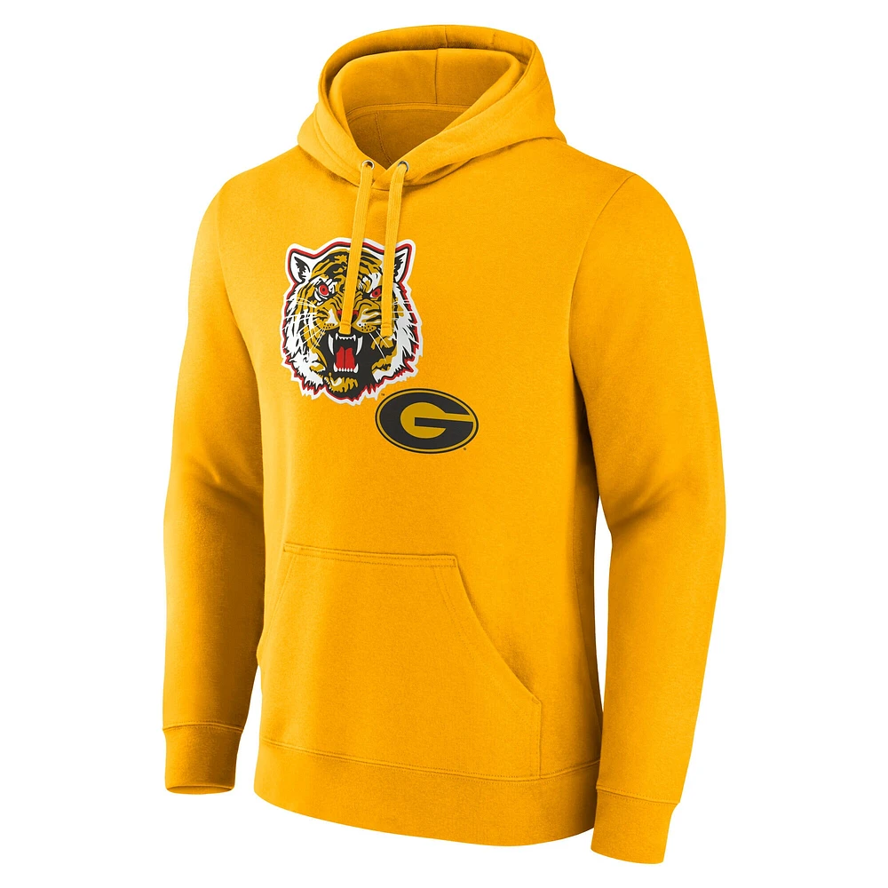 Sweat à capuche avec logo principal pour homme Fanatics Gold Grambling Tigers