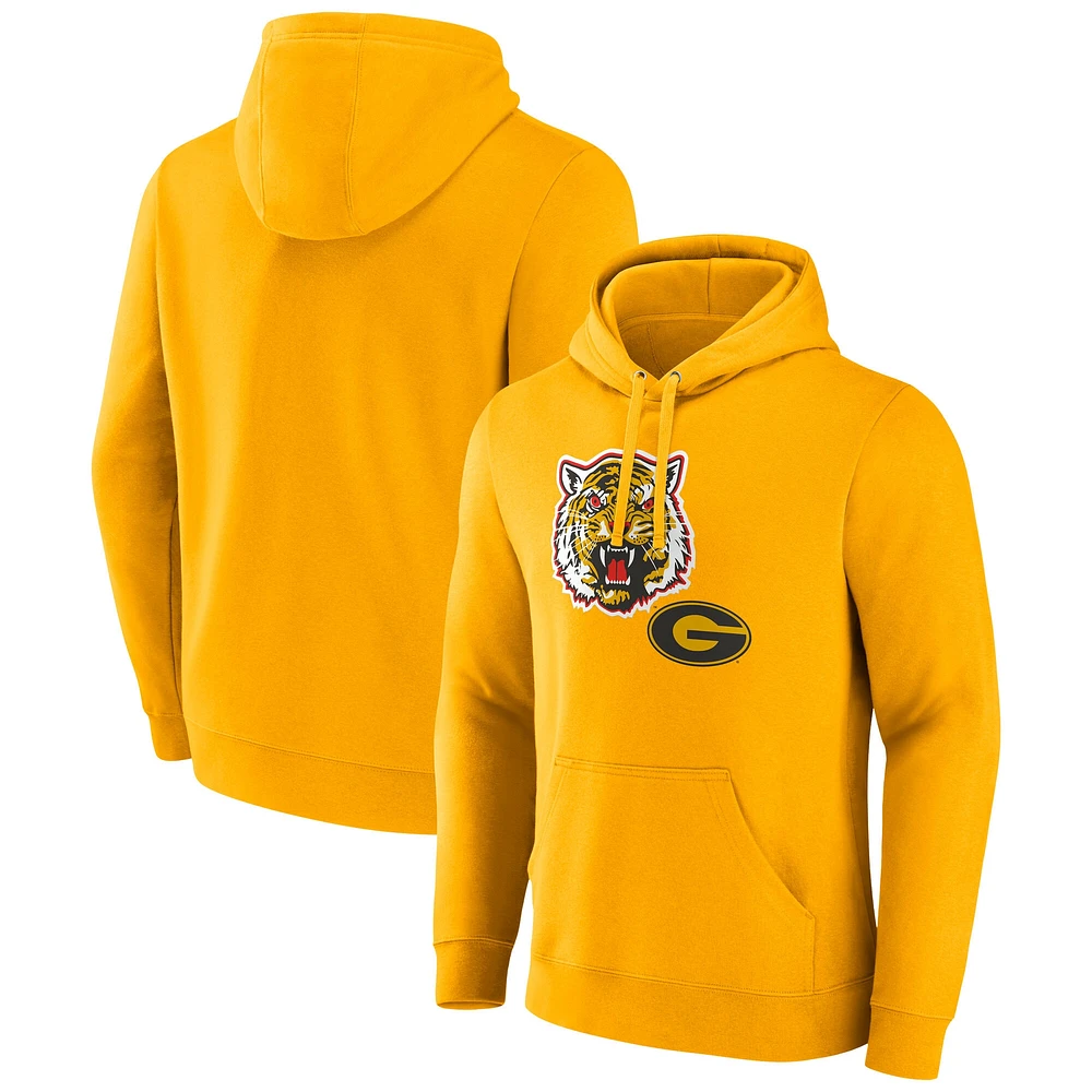 Sweat à capuche avec logo principal pour homme Fanatics Gold Grambling Tigers