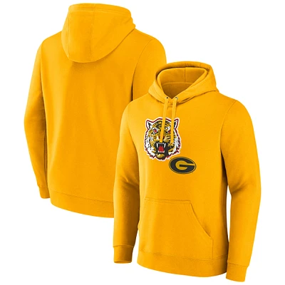 Sweat à capuche avec logo principal pour homme Fanatics Gold Grambling Tigers