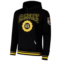 Men's Pro Standard Black Grambling Tigers Crest Pullover Hoodie