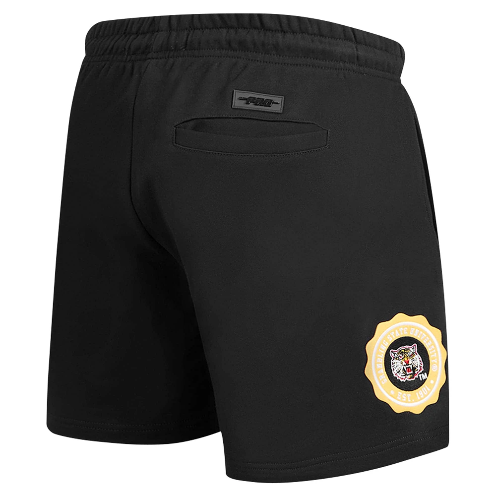 Short Pro Standard noir pour hommes, Grambling Tigers Crest