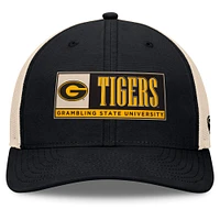 Men's Top of the World Black/Natural Grambling Tigers Bennett Trucker Adjustable Hat