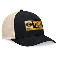 Men's Top of the World Black/Natural Grambling Tigers Bennett Trucker Adjustable Hat