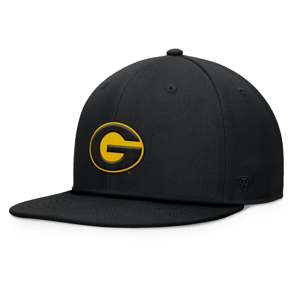 Casquette Snapback fondamentale Top of the World noire des Grambling Tigers pour hommes