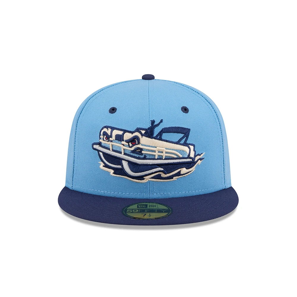 Men's New Era  Light Blue Great Lakes Loons Theme Nights 59FIFTY Fitted Hat