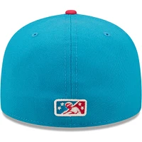 Men's New Era Aqua/Black Pepinillos Picantes del Norte Copa De La Diversion 59FIFTY Fitted Hat