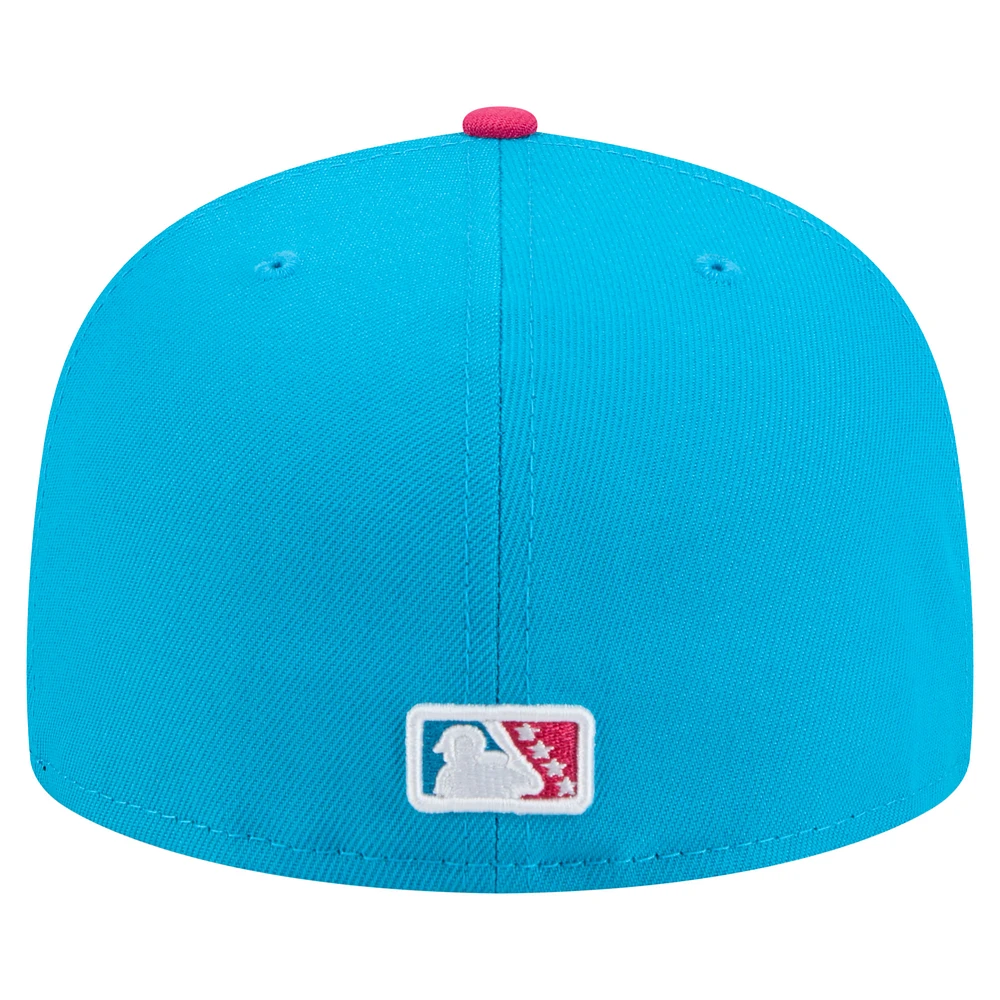 Men's New Era Blue Great Lakes Loons Copa de la Diversión 59FIFTY Fitted Hat