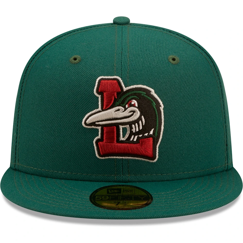 Casquette ajustée 59FIFTY verte pour homme Great Lakes Loons New Era