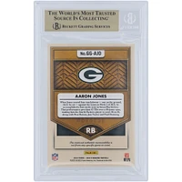 Aaron Jones Green Bay Packers 2022 Panini Gold Standard NFL Shield Relic #GG-AJO #1/1 BGS Authenticated 9.5 Card - 9.5,9,9.5,9.5 Subgrades