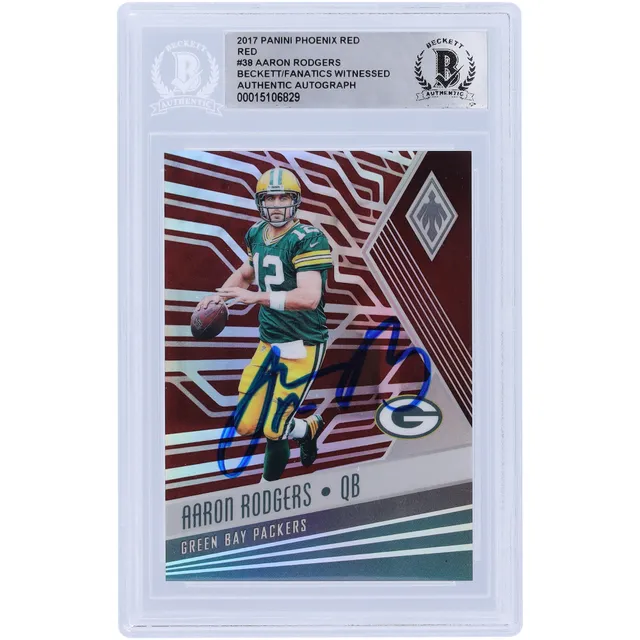 Lids Aaron Rodgers Green Bay Packers Autographed 2018 Panini Limited Gold  Spotlight #35 #32/49 Beckett Fanatics Witnessed Authenticated 10 Card