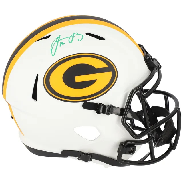 Aaron Rodgers New York Jets Autographed Riddell Speed Mini Helmet with Deluxe Case