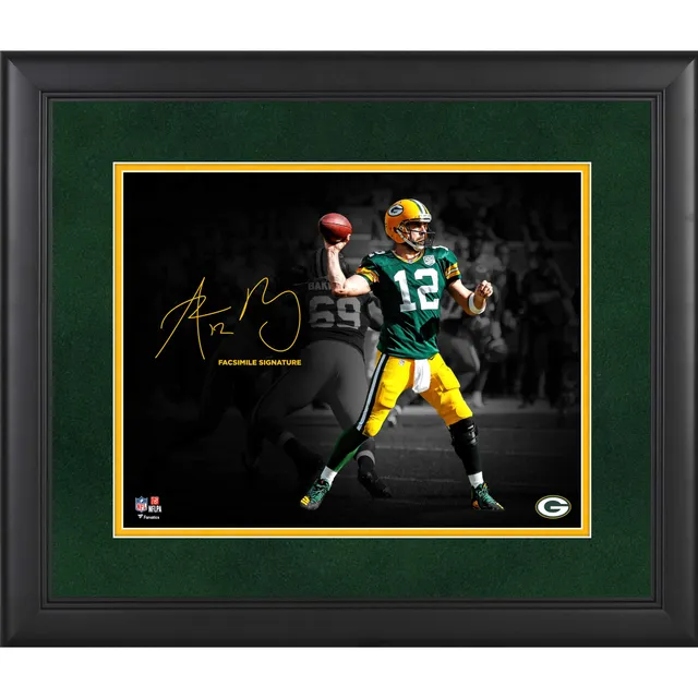 Aaron Jones Green Bay Packers Facsimile Signature Framed 11 x 14  Spotlight Photograph