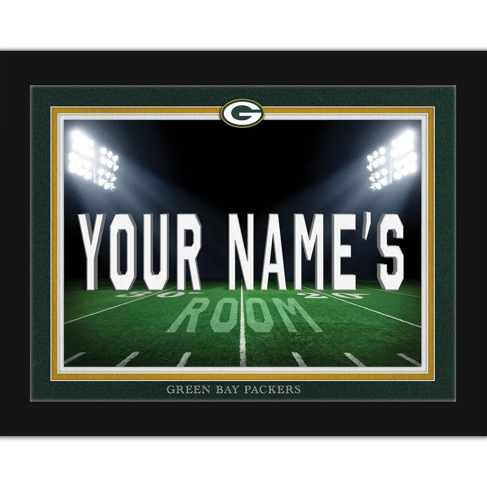 Lids Green Bay Packers 12'' x 16'' Personalized Team Jersey Print