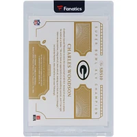 Charles Woodson Green Bay Packers 2021 Panini National Treasures Ruby Super Bowl Swatches 2 Color Relic #SBS10 #1/15 Carte