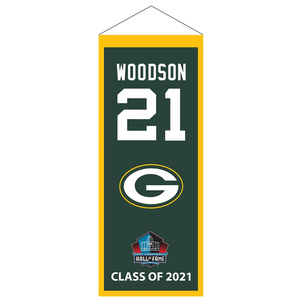 Charles Woodson Green Bay Packers 2021 Pro Football Hall of Fame Induction 6'' x 15'' Legacy Mini Banner