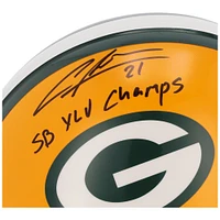 Charles Woodson Green Bay Packers Autographed Riddell Authentic Helmet with "SB XLV Champs" Inscription