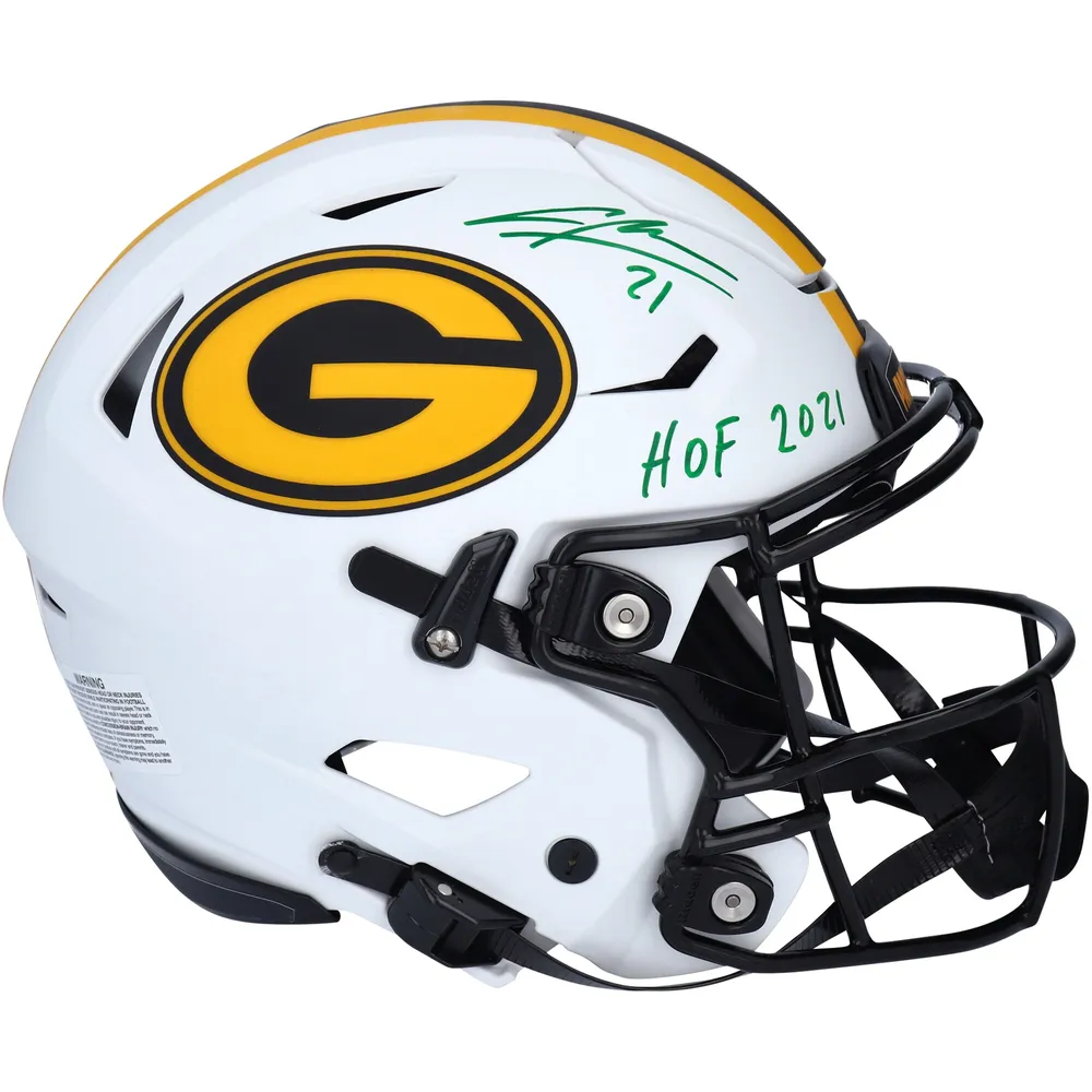 Lids Charles Woodson Green Bay Packers Fanatics Authentic Autographed  Riddell Lunar Eclipse Alternate Speed Flex Authentic Helmet with 'HOF 2021'  Inscription