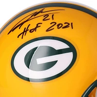 Charles Woodson Green Bay Packers Autographed Riddell VSR4 Mini Helmet with "HOF 2021" Inscription