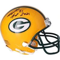 Charles Woodson Green Bay Packers Autographed Riddell VSR4 Mini Helmet with "HOF 2021" Inscription