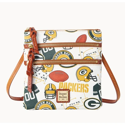 Dooney & Bourke Green Bay Packers Game Day Triple-Zip Crossbody Purse