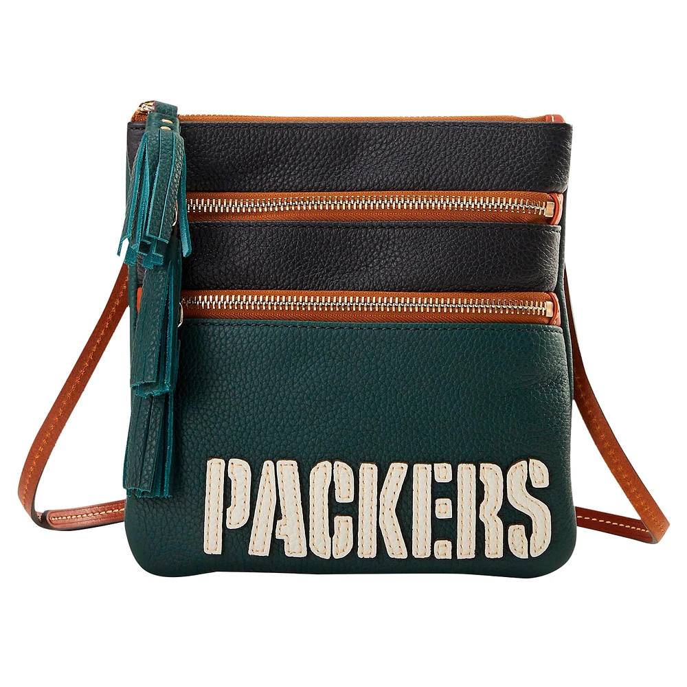 Dooney & Bourke Green Bay Packers Infield Sac à main à bandoulière triple fermeture éclair