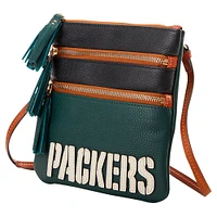 Dooney & Bourke Green Bay Packers Infield Sac à main à bandoulière triple fermeture éclair