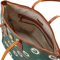 Dooney & Bourke Green Bay Packers Sporty Monogram Grand sac fourre-tout zippé