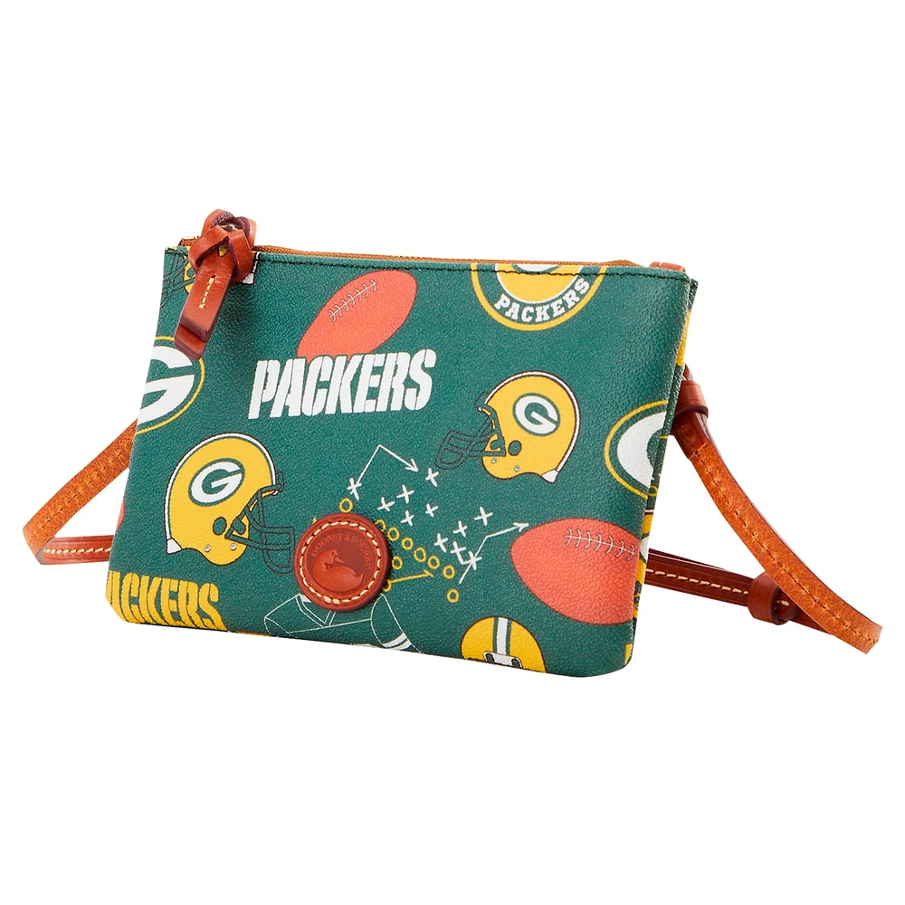 Dooney & Bourke Green Bay Packers Sac à main à bandoulière avec fermeture éclair sur le dessus