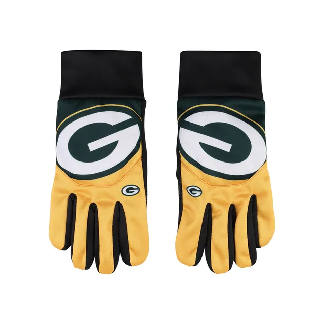 Men's Green Bay Packers FOCO Gray Team Knit Gloves