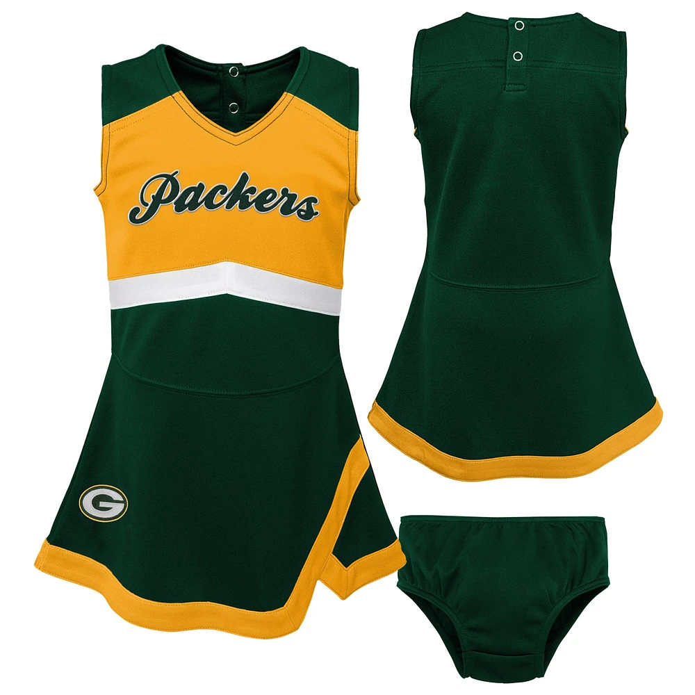 Robe Green Bay Packers Cheer Captain avec bloomers pour filles