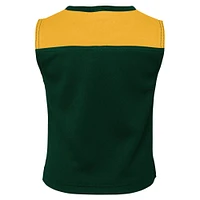 Ensemble de pom-pom girl Green Bay Packers Spirit deux pièces pour jeunes filles