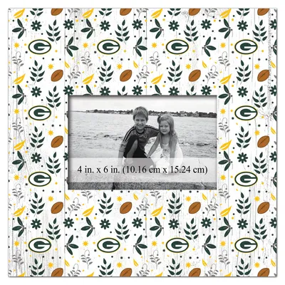 Green Bay Packers 10'' x 10'' Floral Pattern Frame
