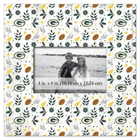 Black Green Bay Packers 12'' x 16'' Personalized Framed Field Spotlight Print