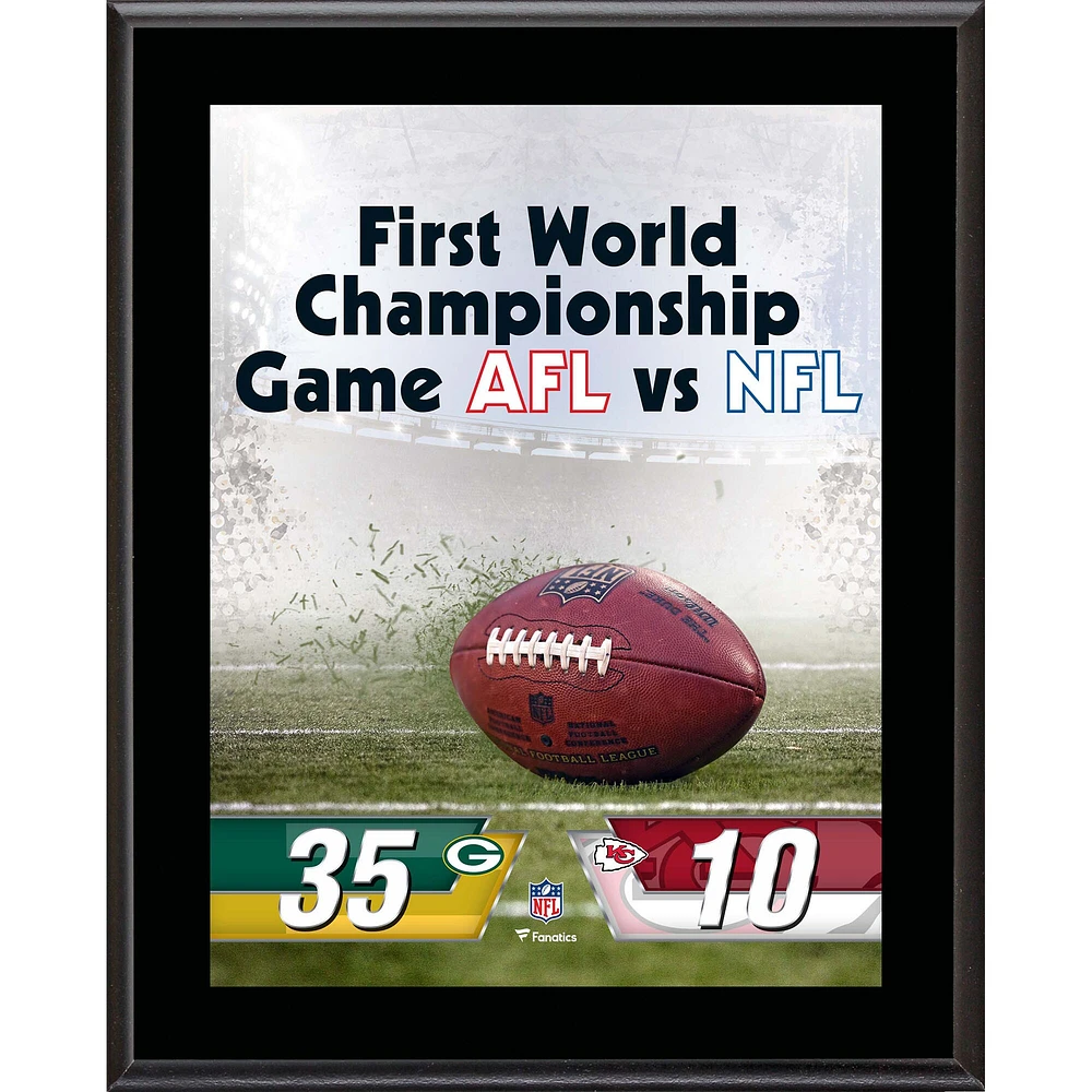 Pack de plaques de champion du Super Bowl sublimées des Packers de Green Bay 10,5" x 13"