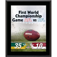 Pack de plaques de champion du Super Bowl sublimées des Packers de Green Bay 10,5" x 13"