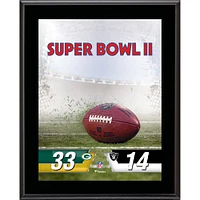 Pack de plaques de champion du Super Bowl sublimées des Packers de Green Bay 10,5" x 13"