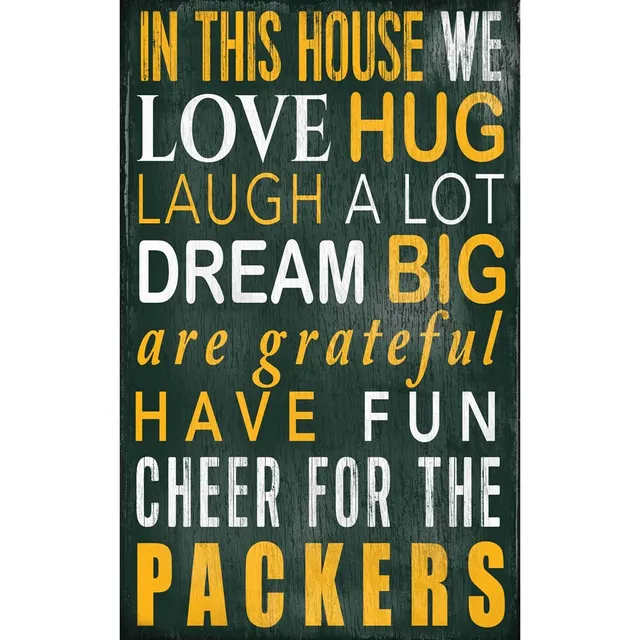 Lids Green Bay Packers 11 x 19 Forever Grateful Sign