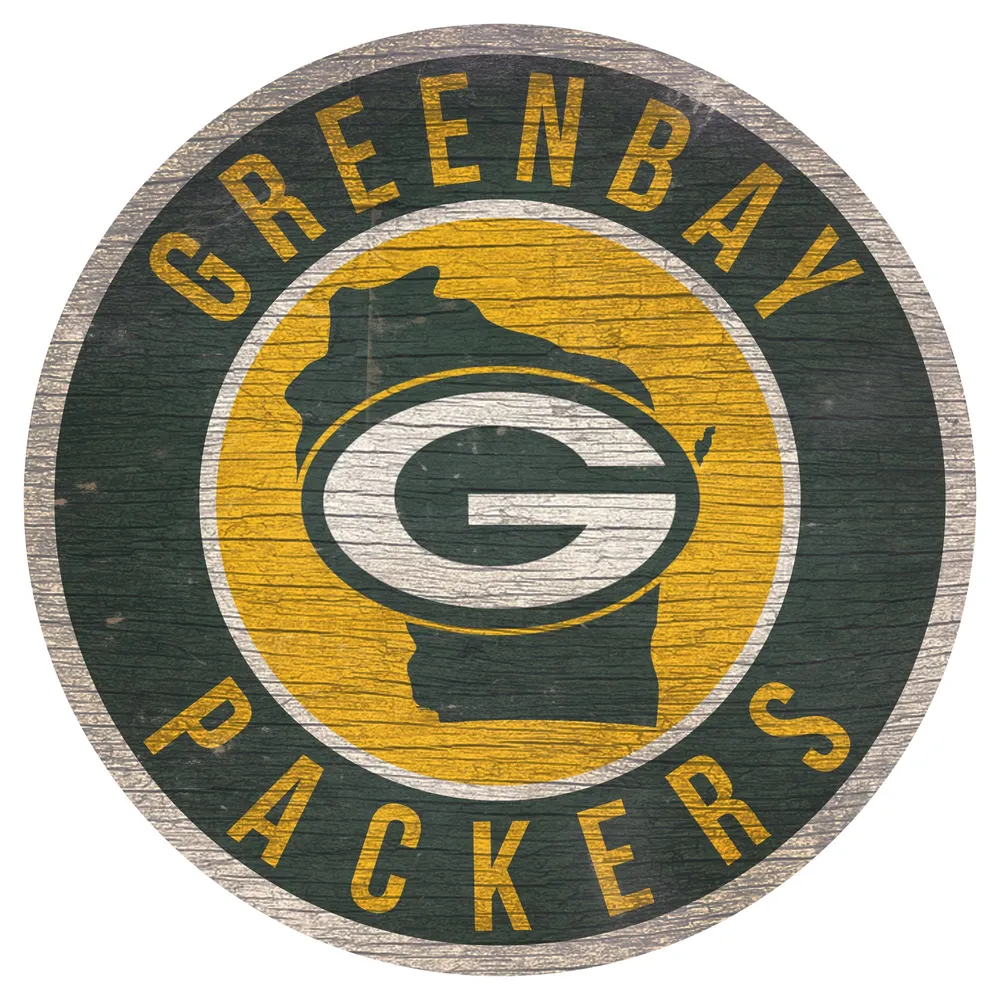 Lids Green Bay Packers 12'' x 12'' State Circle Sign